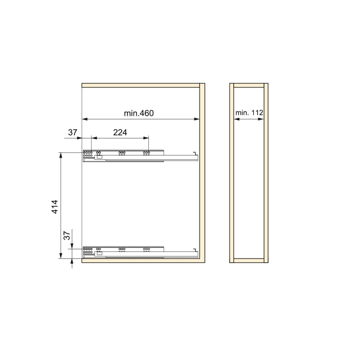 Botellero lateral extraíble